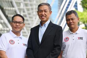 (From left) Mr Muhammad Khair Abdullah, Mr Chen Kok Sing, and Mr Wong Kinghua at the Singapore WSH Conference 2024 at Sands Expo and Convention Centre on Sept 11.