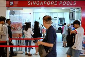 Singapore Pools’ annual report for the last financial year showed that turnover came from bets placed on 4D, Toto, Singapore Sweep, sports and horse racing.