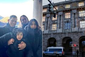 Mr Peter Vendel (top left) was touring Prague with his family when he was injured during a shooting spree at Charles University.