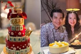 Celebrity Zoe Tay ordered a mahjong-themed cake for her mother's 87th birthday, while actor Pierre Png celebrated former actress-host Andrea De Cruz's 50th birthday.