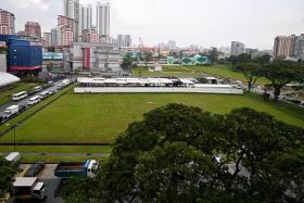 The new housing site, located between Sin Ming Road and Marymount Road, is currently largely empty.