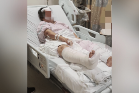 The elderly victim’s daughter said her mother suffered a head injury and fracture to her right leg, among other injuries.