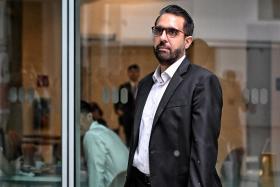 Workers&#039; Party chief Pritam Singh arriving at the State Courts for his trial on Nov 8.