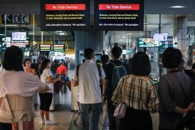 Between Sept 25 and 30, there was no train service between Jurong East and Buona Vista MRT stations, after a train caused extensive damage to 2.55km of tracks and trackside equipment.