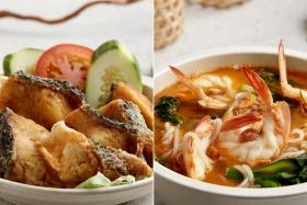 Deep Fried Yu Gai and Kok Sen&#039;s Original Big Prawn Thick Beehoon White Soup at its new offshoot at City Square Mall.