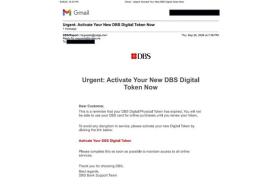 Victims would receive an e-mail or text message supposedly from DBS urging them to click on an embedded online link to resolve an urgent issue.