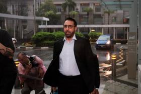 Workers’ Party chief Pritam Singh arriving at the State Courts on Oct 14, 2024.