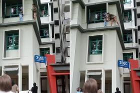 A video on Oct 20 went viral, showing a three-year-old boy dressed in pyjamas, staring blankly ahead as he stands on the ledge outside the window of a unit.